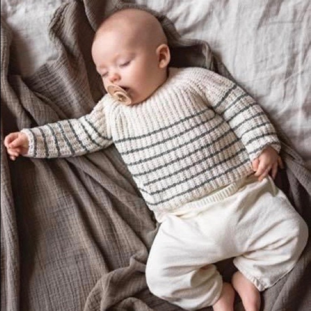 Zara Baby Striped Knit Wool Blend Sweater